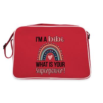 Bibi Grand-mère Cadeau de fête des mères Bibi Grand-mère - Sac Retro - rouge/blanc - Dos