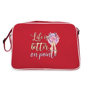 danseuse de ballet ballerine ballet danse ballerine - Sac Retro - rouge/blanc - Dos