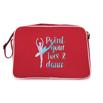 danseuse de ballet ballerine ballet danse ballerine - Sac Retro - rouge/blanc - Dos