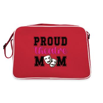 Théâtre Maman Fière Théâtre Acteurs Mère - Sac Retro - rouge/blanc - Dos