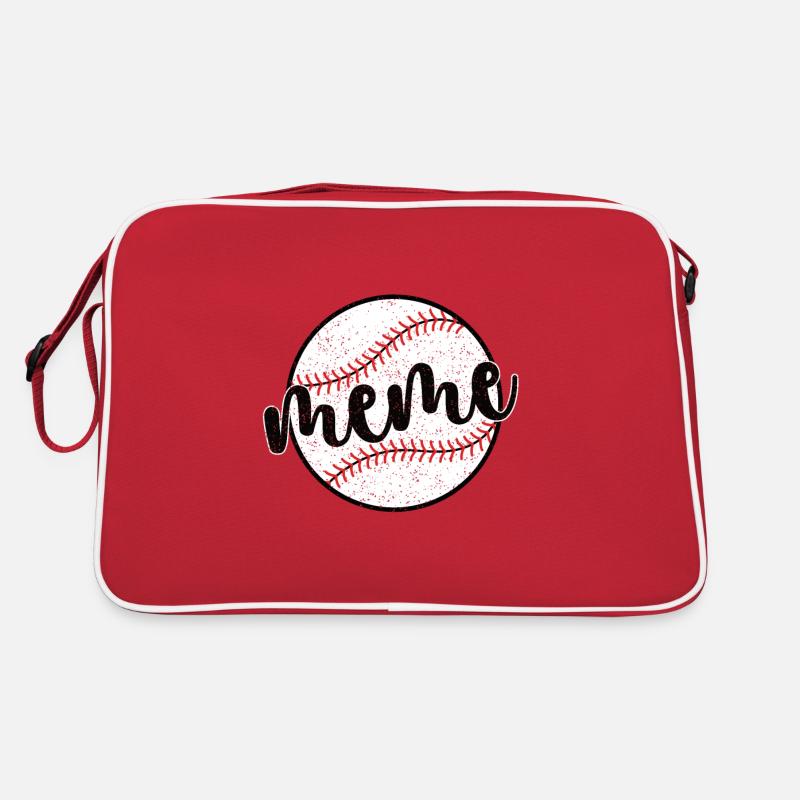 Meme Oma Eines Baseballspieler Baseball Meme Retro Tasche
