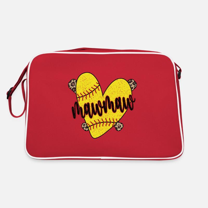 Mawmaw Oma Eines Softballspieler Softball Mawmaw Retro Tasche