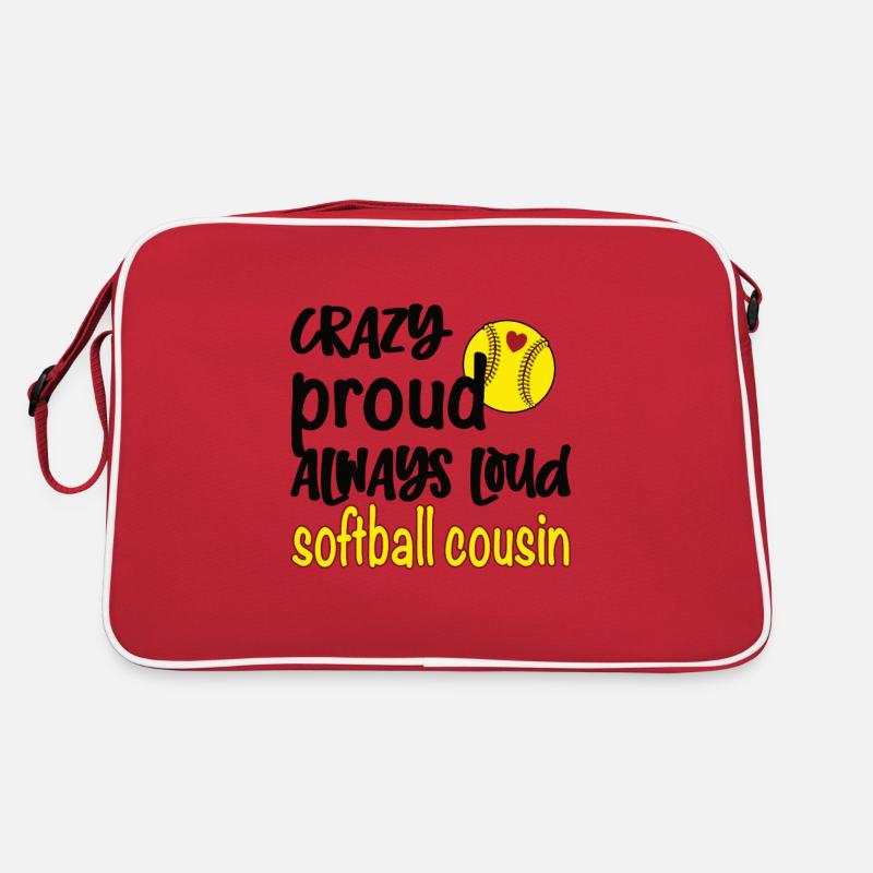 Proud softball cousin softball player cousin Retro Bag
