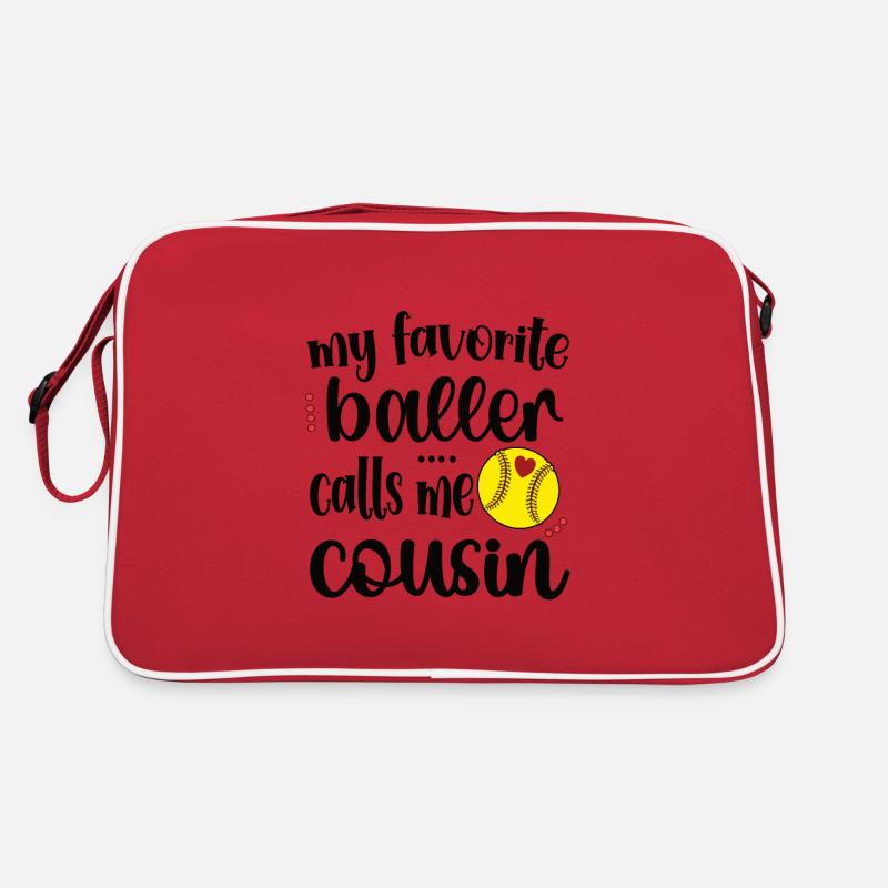 Proud softball cousin softball player cousin Retro Bag