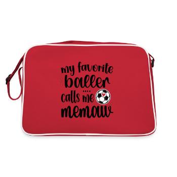 Fier Memaw grand-mère du joueur de football Soccer Memaw - Sac Retro - rouge/blanc - Dos