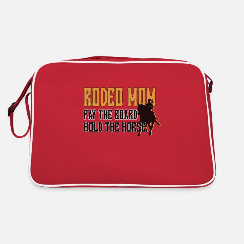 Rodeo Mama Stolze Rodeo-Reiter Mutter Geschenk Retro Tasche