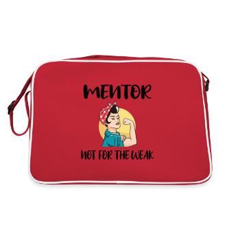 Mentor Appreciation Personal Mentor Gifts - Retro Bag - red/white - Back