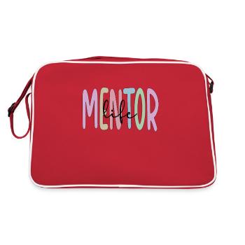 Personal Mentor Proud Mentor Appreciation - Retro Bag - red/white - Back