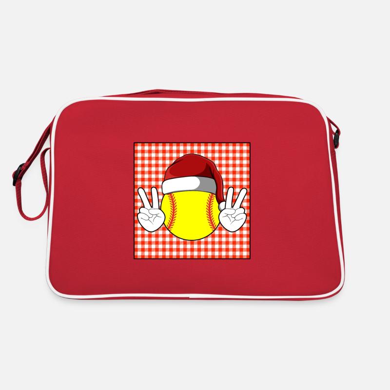 Softball Xmas Softball Player Christmas Gift Retro Tasche