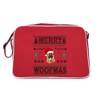 Berger allemand Noël moche Berger allemand - Sac Retro - rouge/blanc - Dos