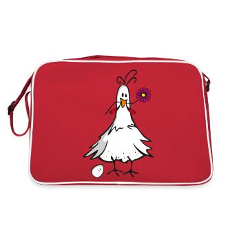 Chicken - Retro Bag - red/white - Back