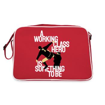 Working Class Hero (Eric Cantona) - Retro Bag - red/white - Back