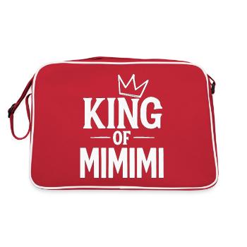 I only hear Mimimi King - Retro Bag - red/white - Back