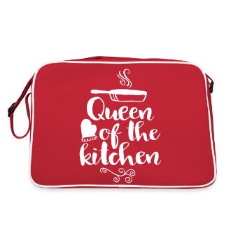 queen of the kitchen - Retro Tasche - Rot/Weiß - Hinten