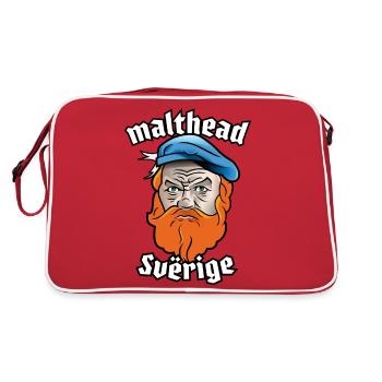 Malthead Sverige - Retro Bag - red/white - Back