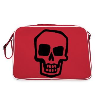 Skeleton Costume Bones Halloween Horror - Retro Bag - red/white - Back