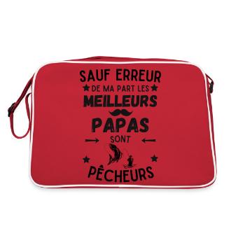 PAPA PECHEUR - Sac Retro - rouge/blanc - Dos