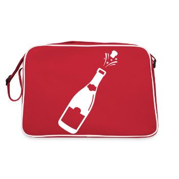 Bouteille de fête d’alcool - Sac Retro - rouge/blanc - Dos