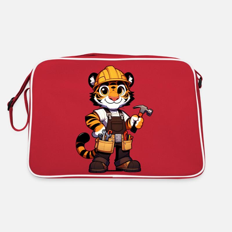 Artisan tigre mignon Sac Retro