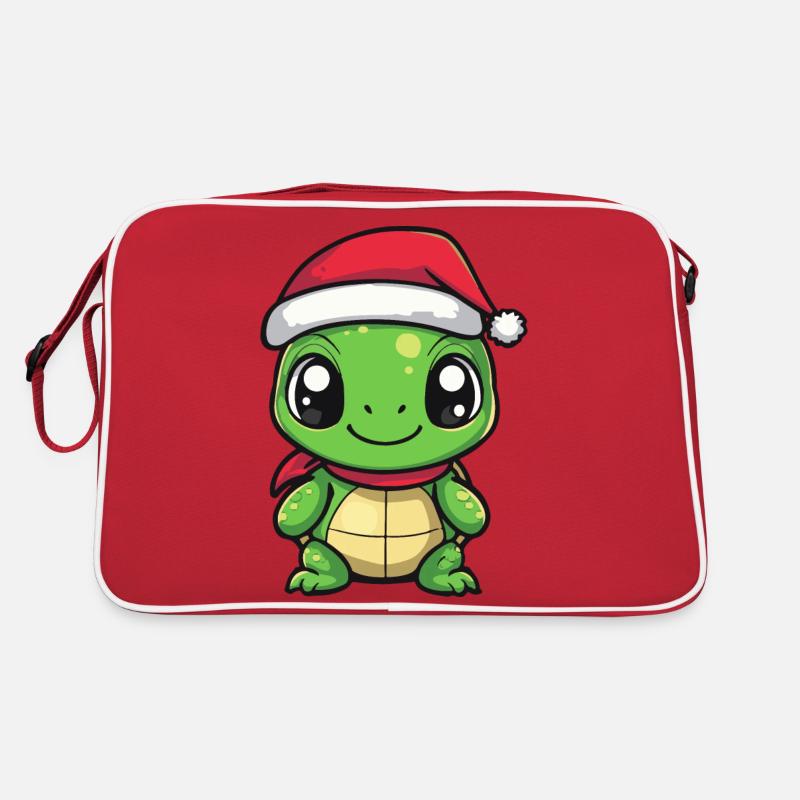 Turtle Christmas Retro Bag