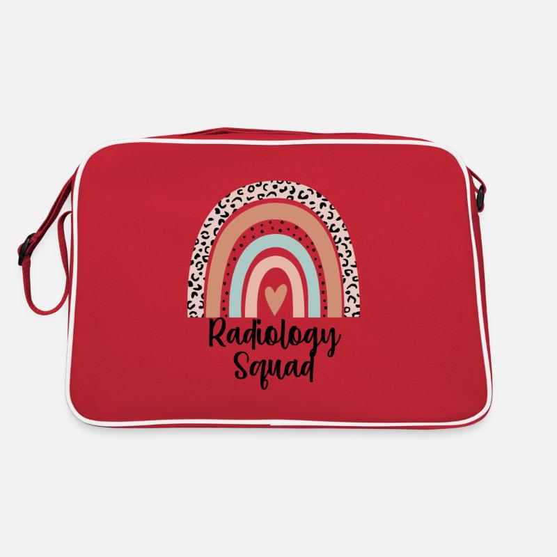 Radiology Squad Rainbow Leopard Xray Technician Retro Bag