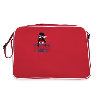 Stars Stripes Reproductive Rights 4th of july Mom - Retro Bag - red/white - Back