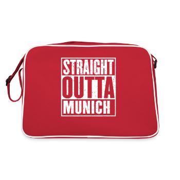 Straight Outta Munich - Sac Retro - rouge/blanc - Dos