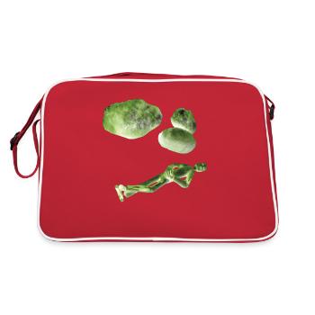 Sleep sleep and three stones - Retro Bag - red/white - Back