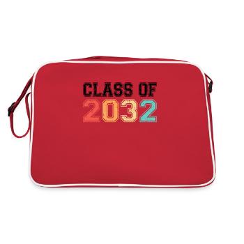 Klasse von 2032 Abschluss Retro Vintage - Retro Tasche - Rot/Weiß - Hinten