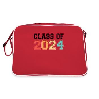 Classe De 2024 Rétro Vintage - Sac Retro - rouge/blanc - Dos