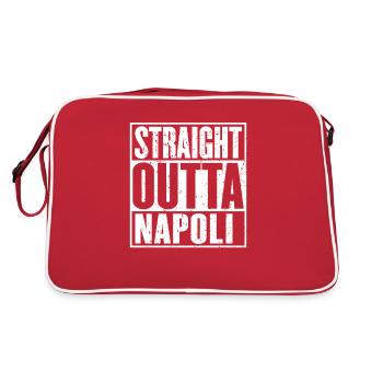 Straight Outta Napoli - Retro Bag - red/white - Back