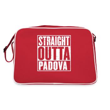Gerade Outta Padova - Retro Tasche - Rot/Weiß - Hinten