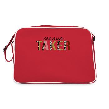 Recenseur imprimé léopard drôle - Sac Retro - rouge/blanc - Dos