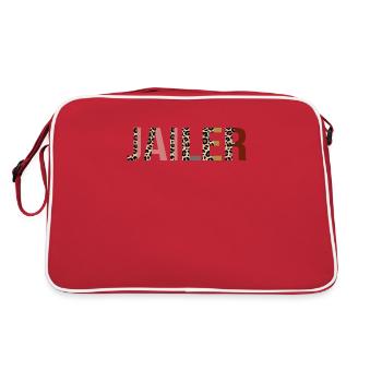 Gefängniswärter - Retro Tasche - Rot/Weiß - Hinten