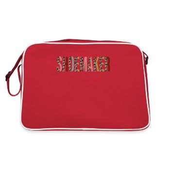 Schuster - Retro Tasche - Rot/Weiß - Hinten