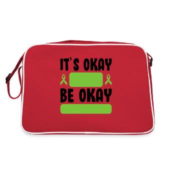 C’est normal d’aller bien Ruban de santé mentale pour prendre soin de soi - Sac Retro - rouge/blanc - Dos
