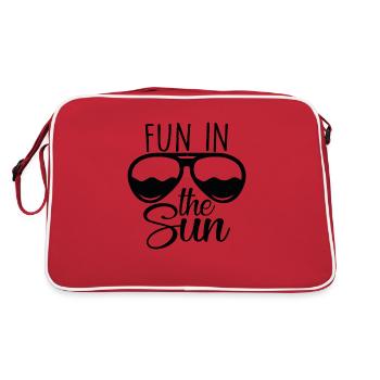 Fun In-the-sun Citations amusantes - Sac Retro - rouge/blanc - Dos
