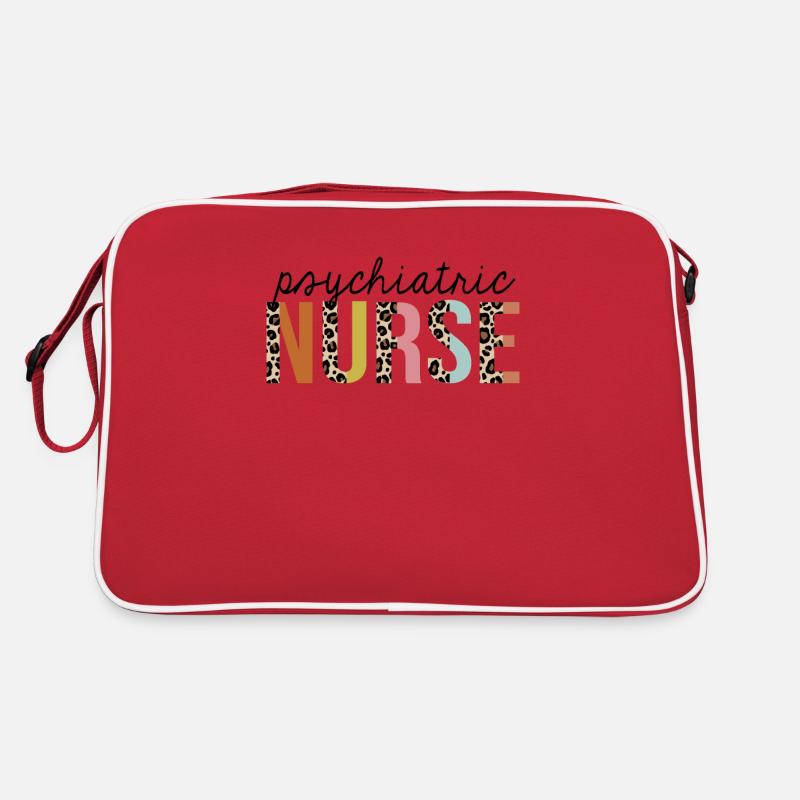 Infirmière psychiatrique Leopard Print Registered RN Sac Retro
