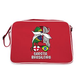 Garota Brasileira Moitié Anglaise Moitié Brésilienne - Sac Retro - rouge/blanc - Dos