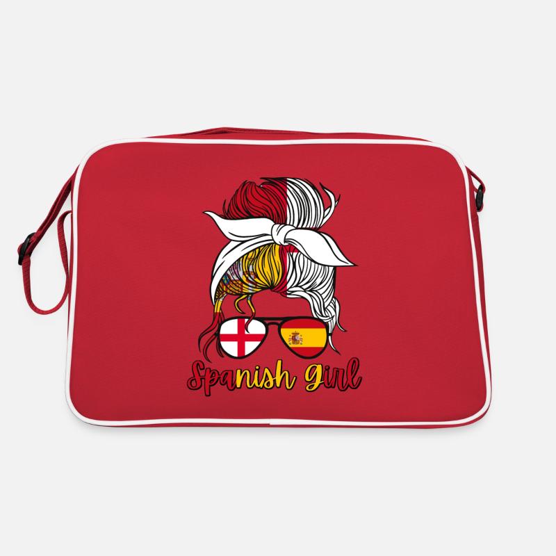 España Halb Englisch Halb Spanisch Mädchen Spanien Retro Tasche
