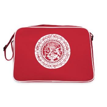 Calendrier maya - Blanc - Sac Retro - rouge/blanc - Dos