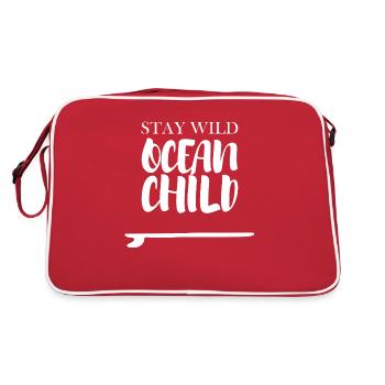 Restez sauvage Ocean Child - Sac Retro - rouge/blanc - Dos