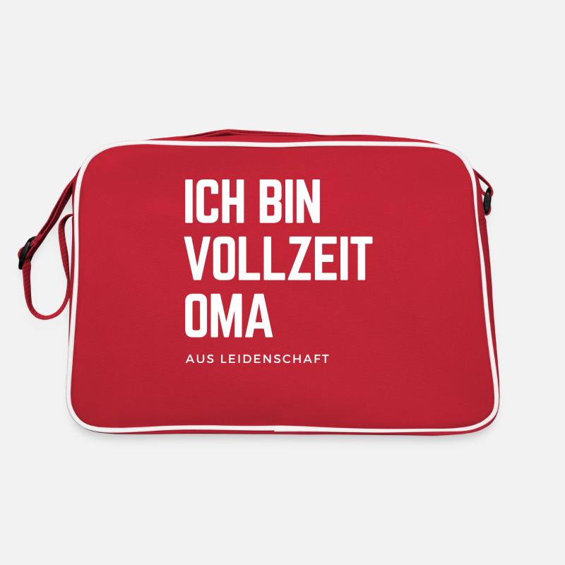 Vollzeit Oma aus Leidenschaft Retro Tasche