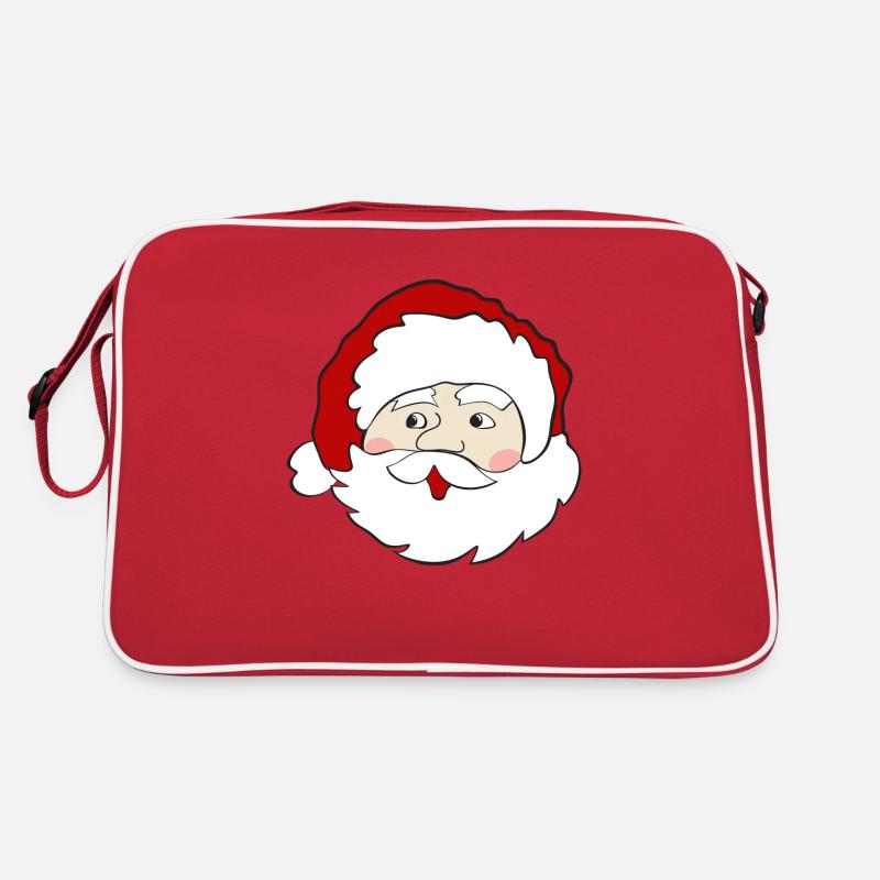 Weihnachtsmann - Retro Tasche - Rot/Weiß