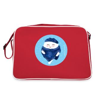 Geist Winter - Retro Tasche - Rot/Weiß - Hinten