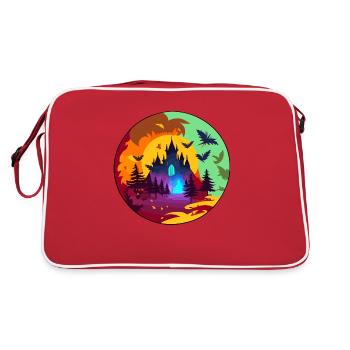 Dont go in there - Retro Bag - red/white - Back