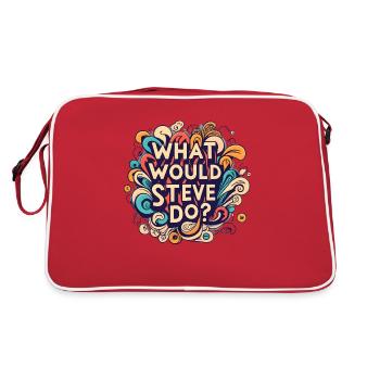 Qu’est-ce que Steve ferait Steven - Sac Retro - rouge/blanc - Dos