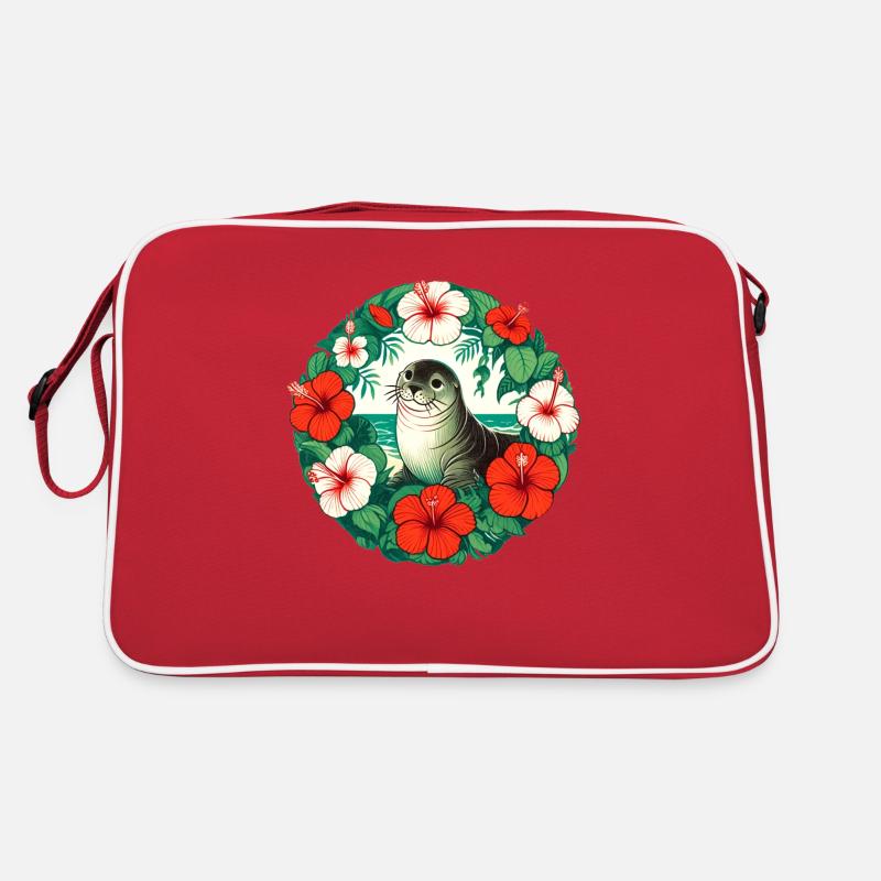 Retro Hawaiian Monk Seal Retro Bag