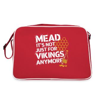 Met – Ein Getränk mit Geschichte - Retro Tasche - Rot/Weiß - Hinten