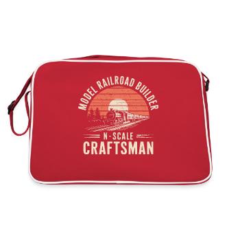 Model Railway Architecture - Retro Bag - red/white - Back